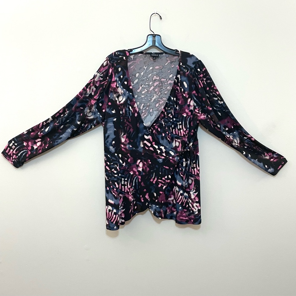 Torrid Flutter Wrap Top 2x